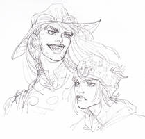 Johnny and Gyro sketch