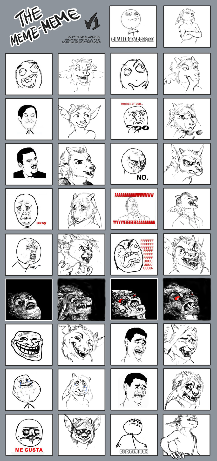 Meme list  Rage faces, Meme faces, Funny image photo