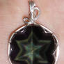 Star-Flower Obsidian pendant