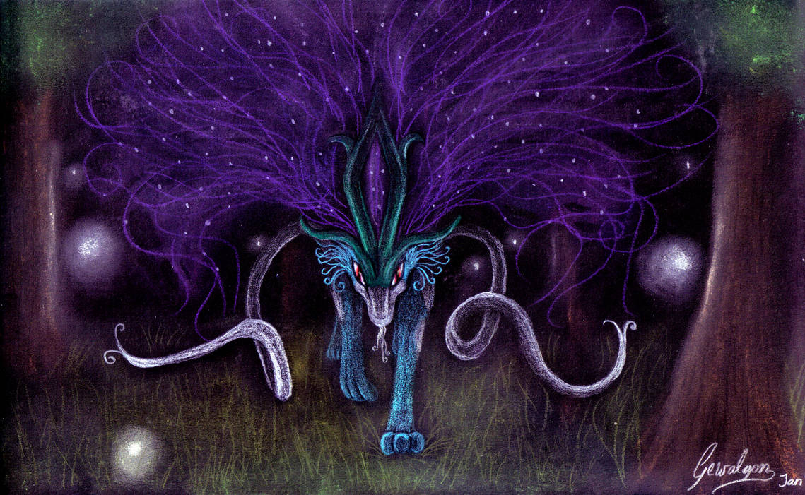 Pokemon Fanart: Suicune - Queen of magical forests by Gewalgon