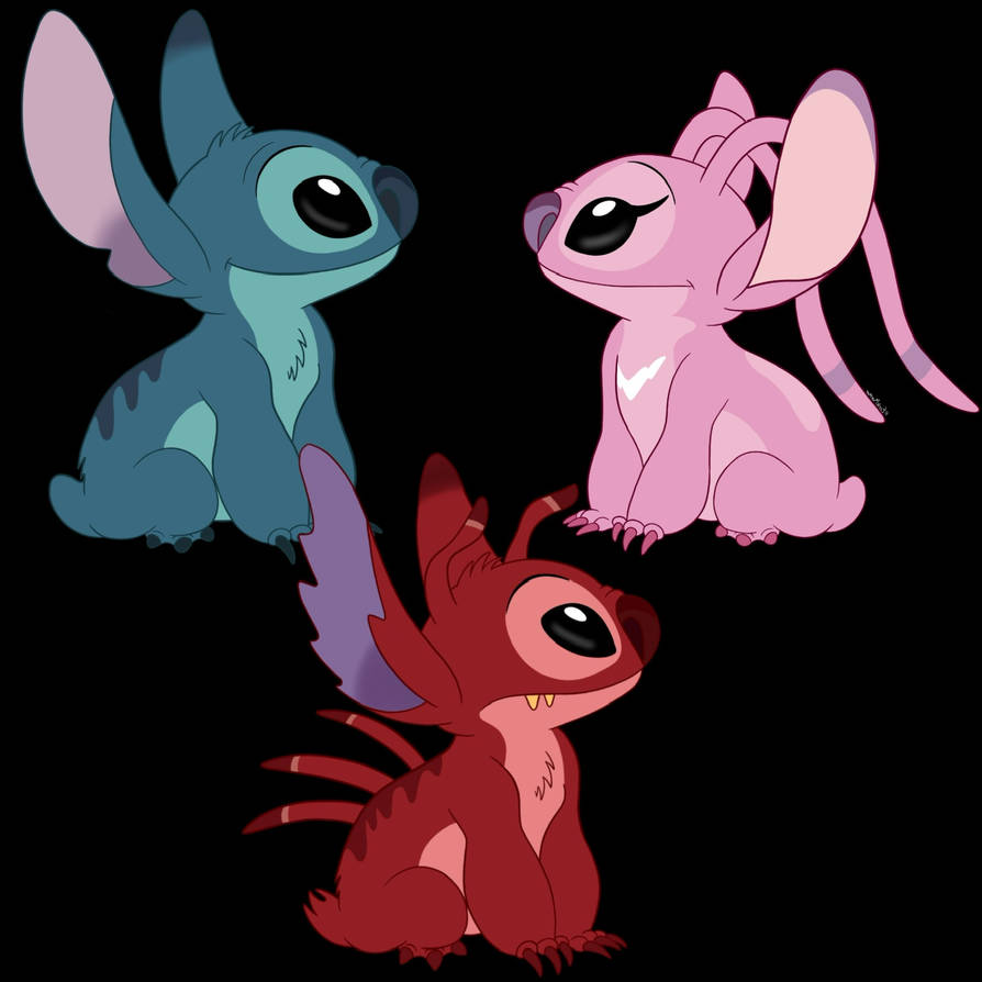 Stitch, Angel, and Leroy by Flickering-Flames on DeviantArt