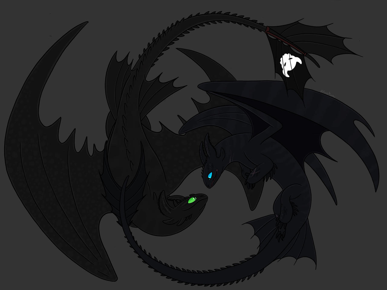 Toothless And Soundless By Flickering Flames On DeviantArt toothless-and-soundless-by-flickering-flames-on-deviantart