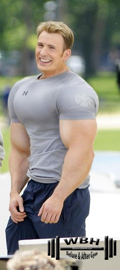 chris evans muscle gain