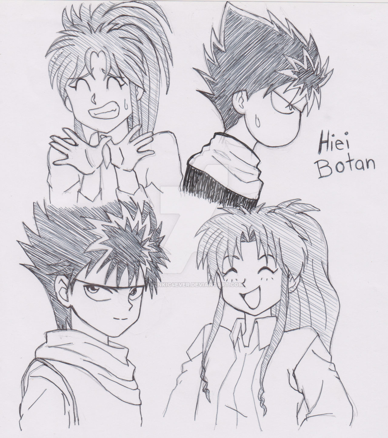 Hiei y Botan x3 by KenKic4Ever on DeviantArt