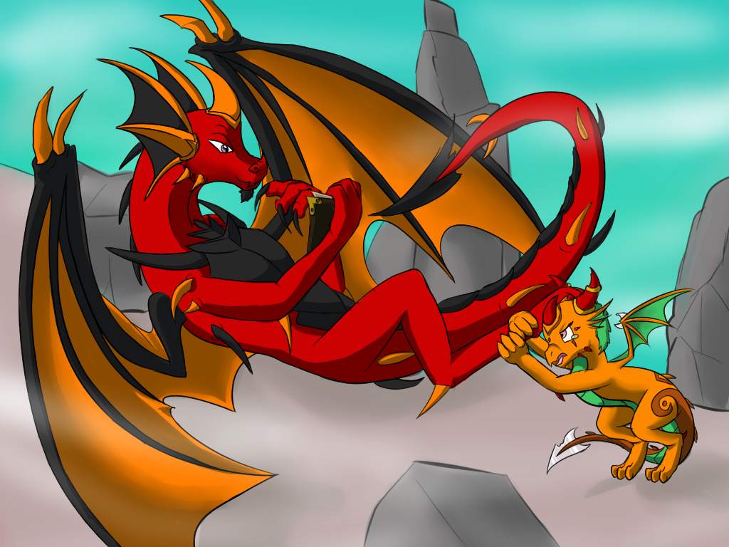 Sektel and Svlarah by silhouette345