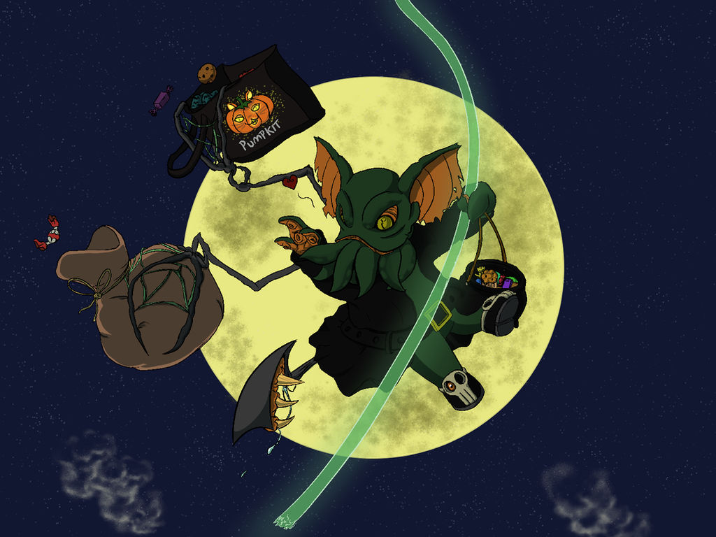 Halloween 2015: Machthulu Sky Pillage by silhouette345