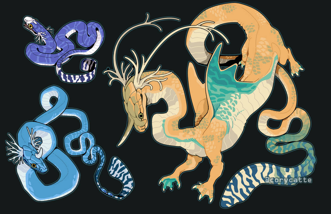 Sea Snake Modification sea snakes by corycatte on DeviantArt