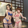 Sherri and Sakura lingerie