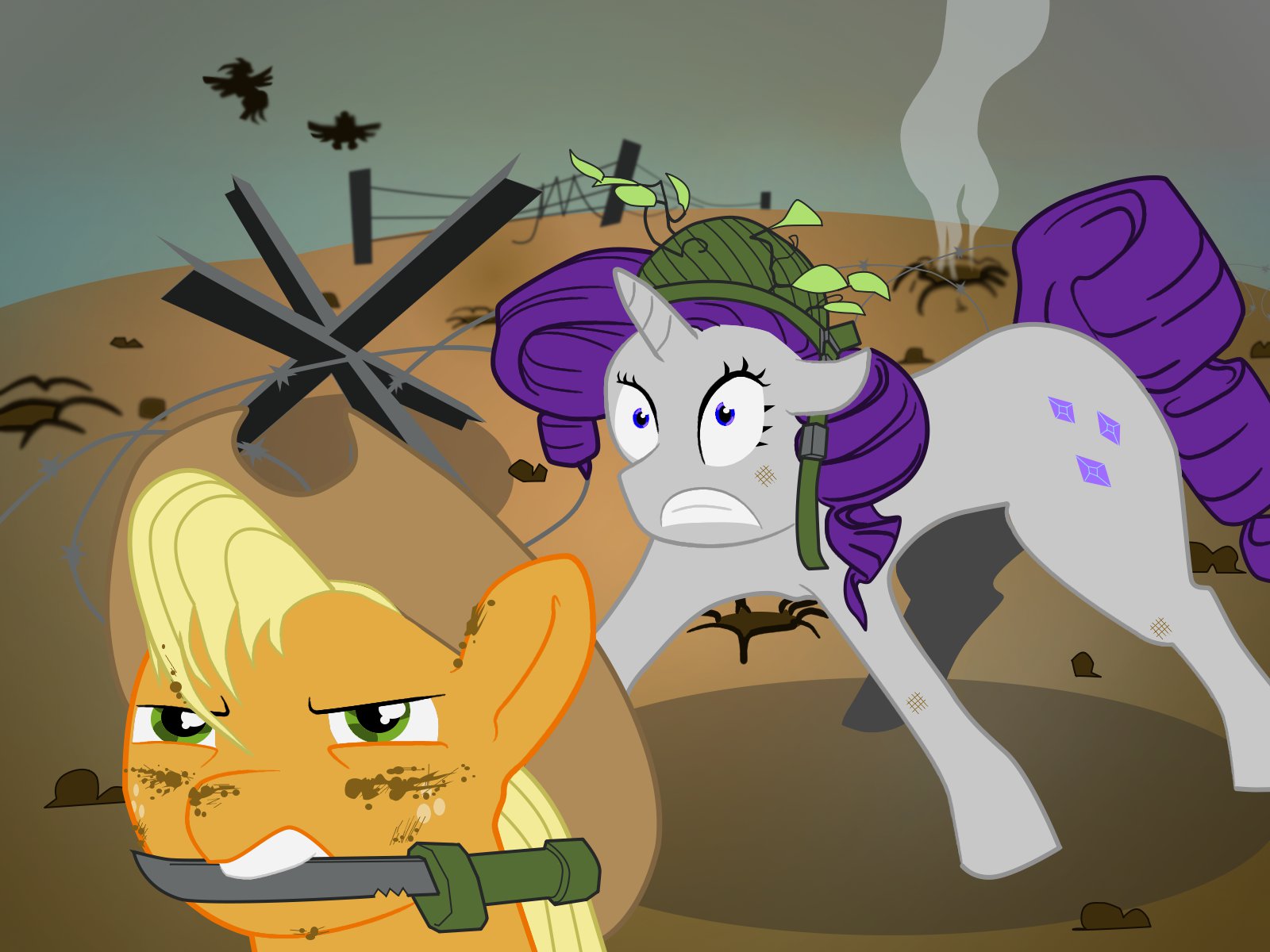 AJ and Rarity in the War