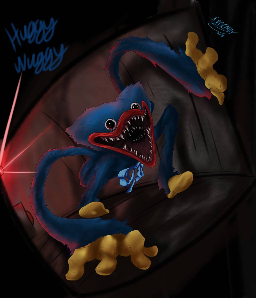 Hugui Bugui Huggy Wuggy (Poppy Playtime fanart1) by DeaconDoesArtz on DeviantArt