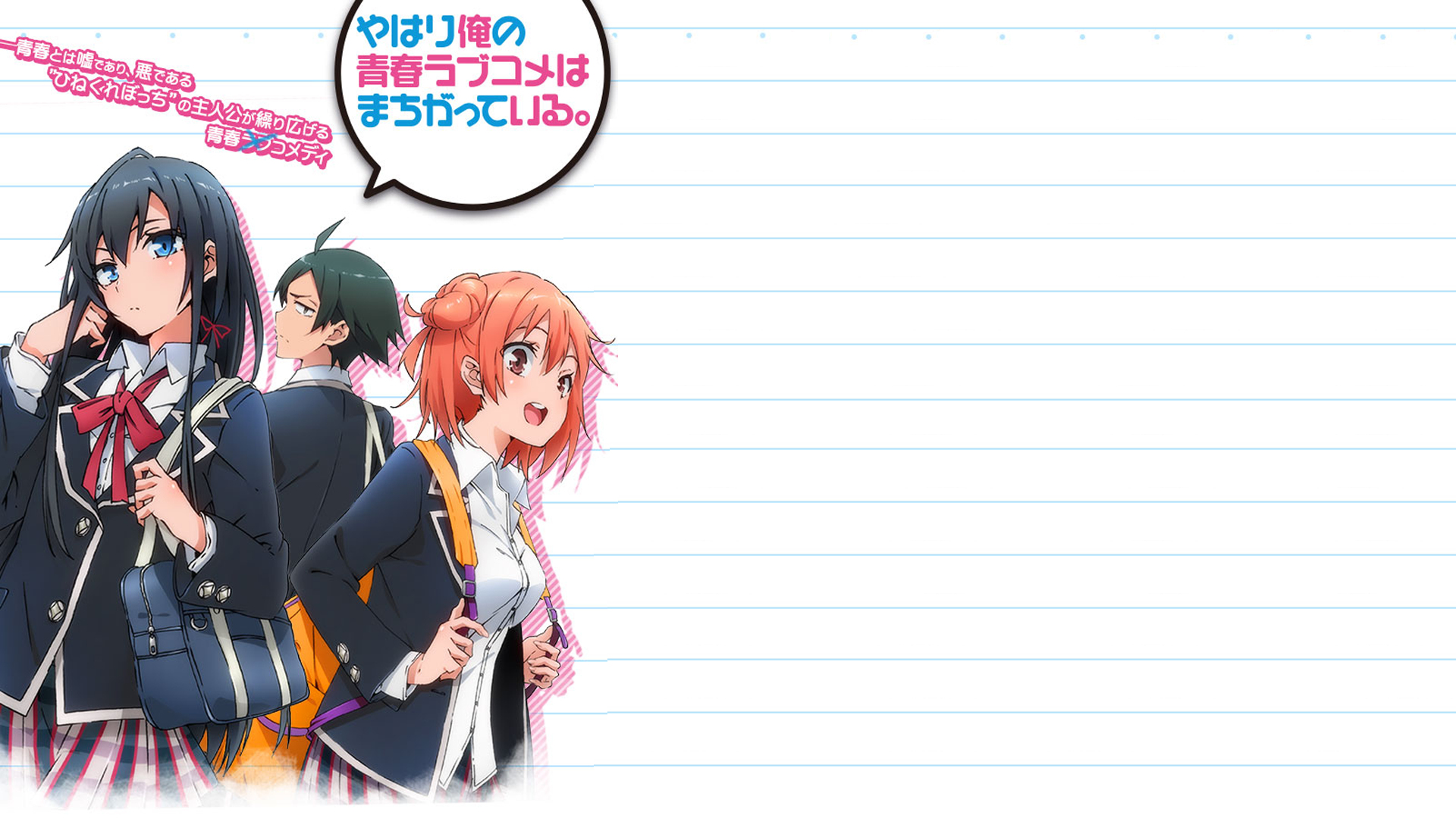 Oregairu Wallpaper HD (Yahari Ore no Seishun) by corphish2 on