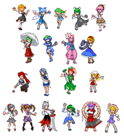 Touhoumon 2.0 - Trainer Sprites 01