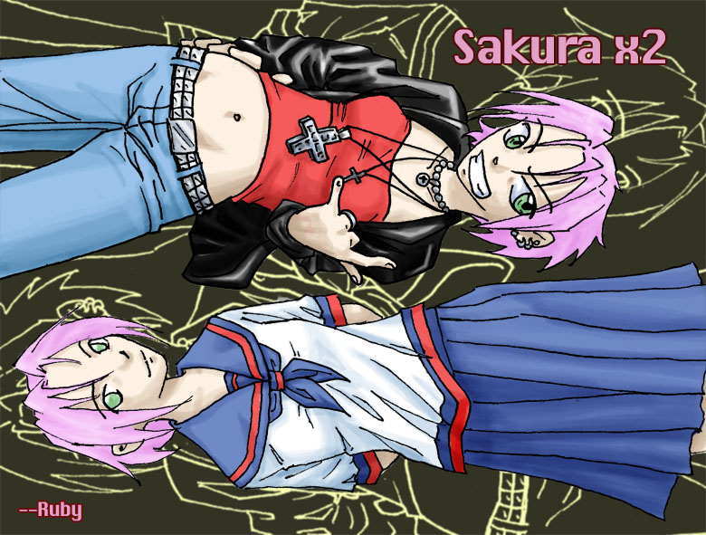 Naruto - Sakura x2