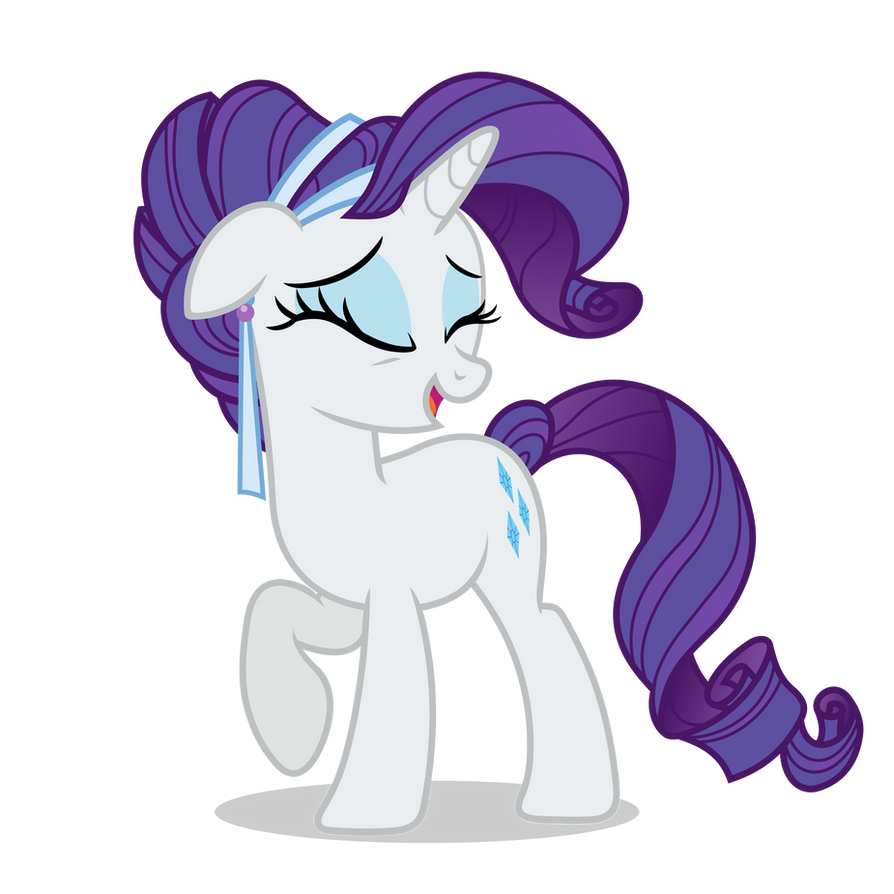 Rarity w/ 'Crystal Rarity' mane (2) by GypsyKumquat on DeviantArt