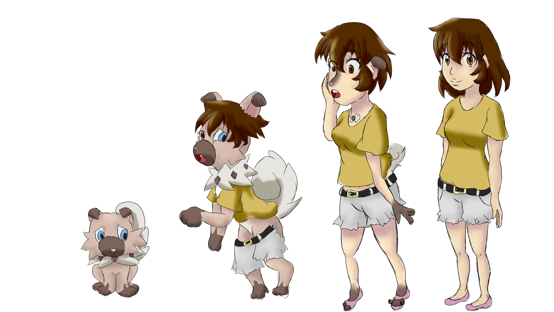 Human Rfockruff Rockruff Transformation by TurtlesandMonkeys on DeviantArt