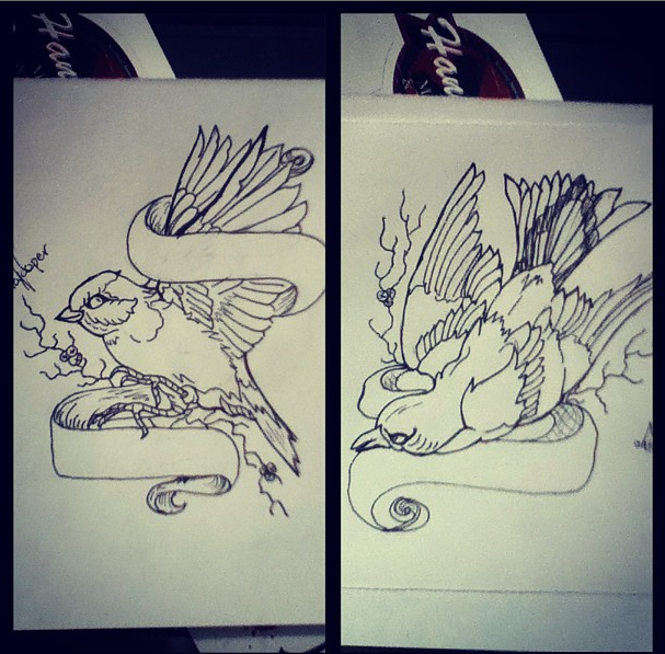 Bird Tattoo designs by MonteyRoo on DeviantArt