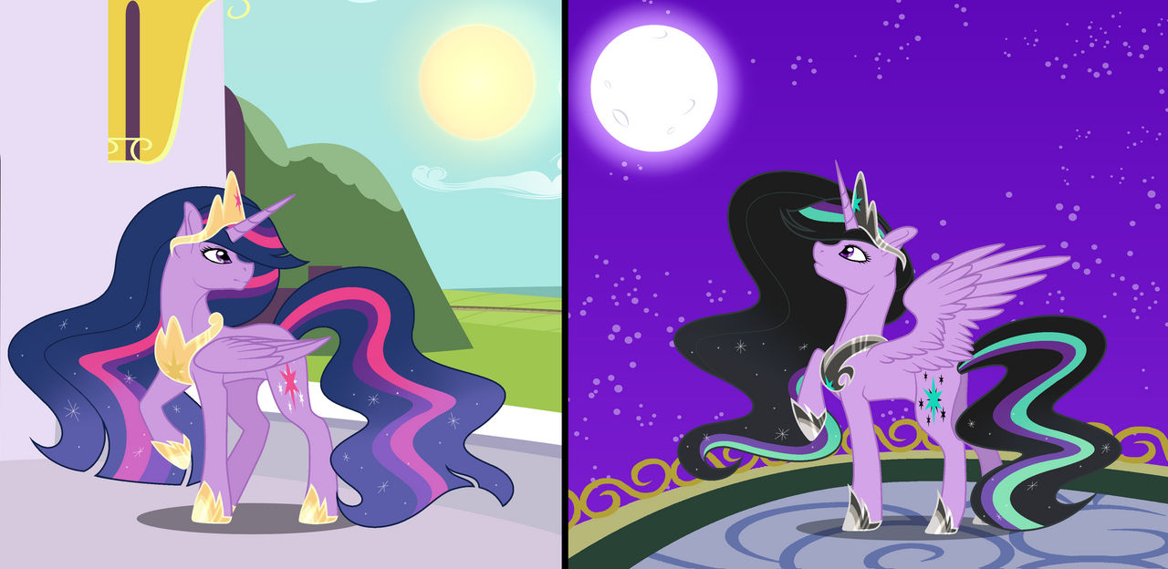 Mlp Rulers MLP- New Rulers of day and night by Lunerymish on DeviantArt