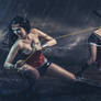 Wonder Woman vs Dark Supergirl