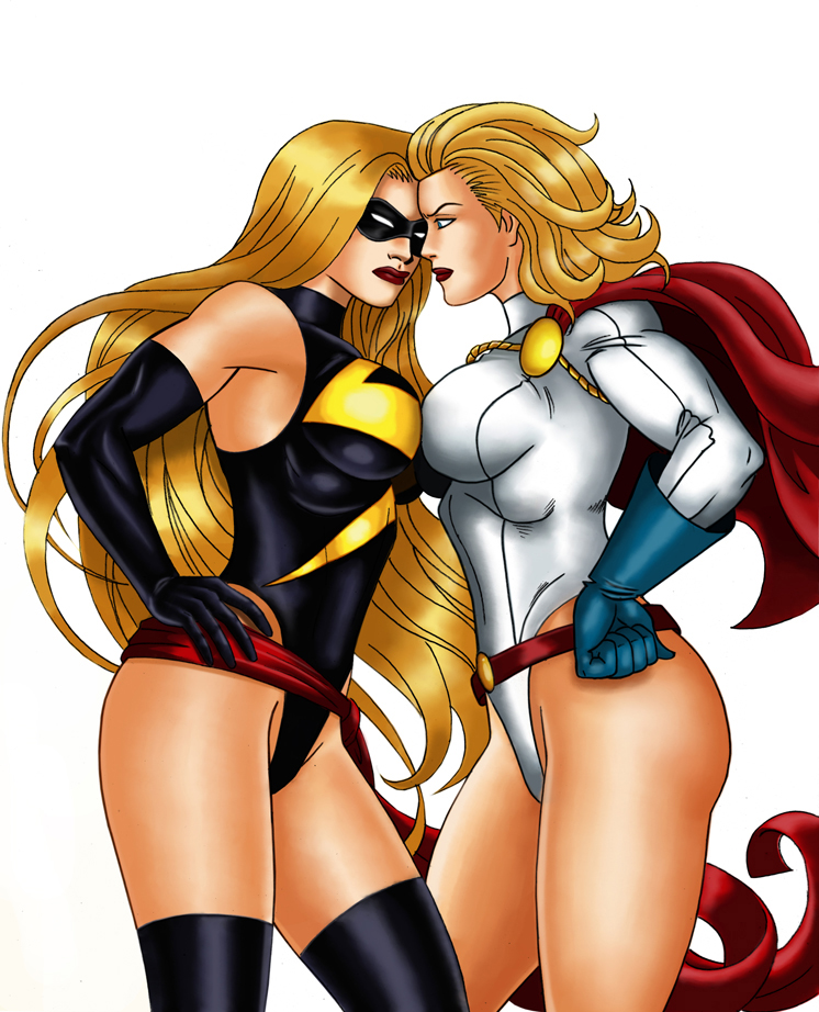 Ms. Marvel vs.Power Girl by harrybognot