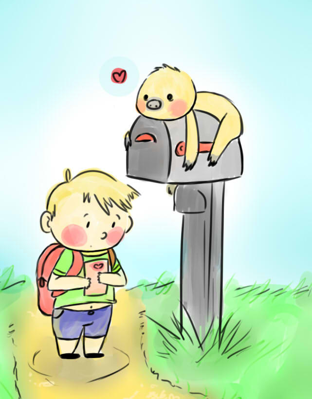 Mail Sloth The Mail Sloth by Lansoh on DeviantArt