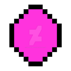 Hot Pink Pixel Jewel