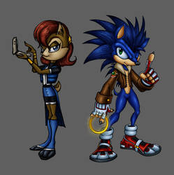 Sonic and Sally Redesigns