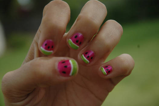 Watermelon Nails