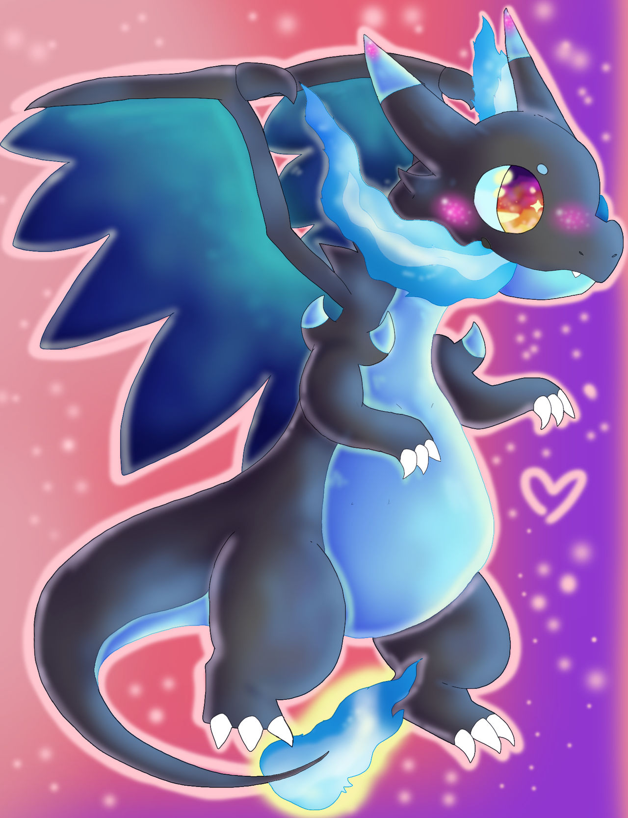 #006 Mega Charizard X by Linlout23 on DeviantArt