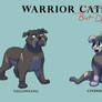 Yellowfang and Cinderpelt: Warrior cats but dogs