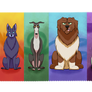 Warrior Cats but Dogs: The 4 Leaders