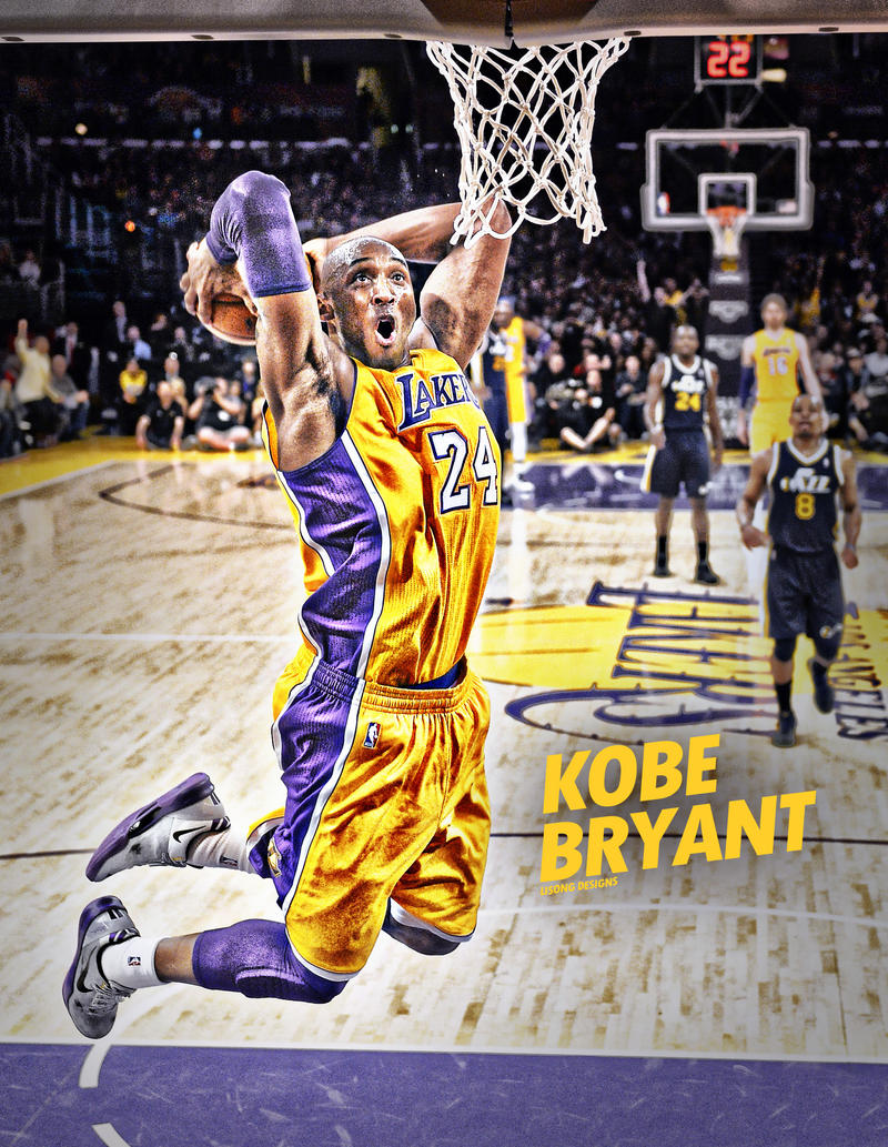 Kobe Bryant Poster Dunk by lisong24kobe on DeviantArt