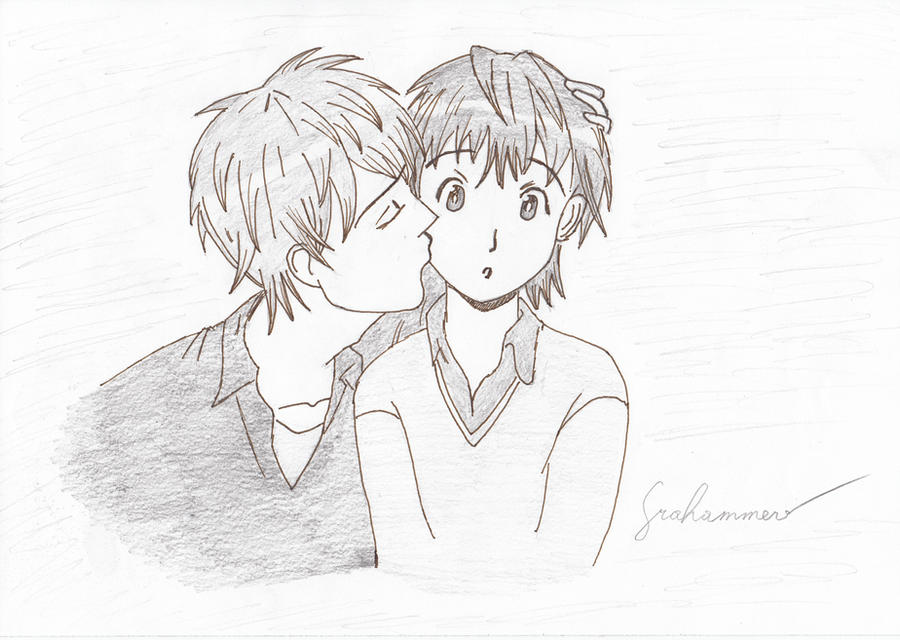 A Kiss On The Cheek By Austrianfirefox On Deviantart
