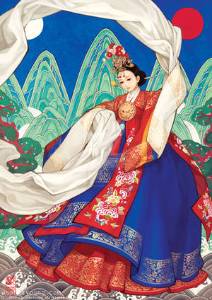 Coronet dance - Women in Hanbok by woohnayoung Coronet dance - Women in Hanbok by woohnayoung