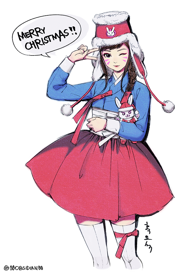 Overwatch D.va X-mas Hanbok ver.