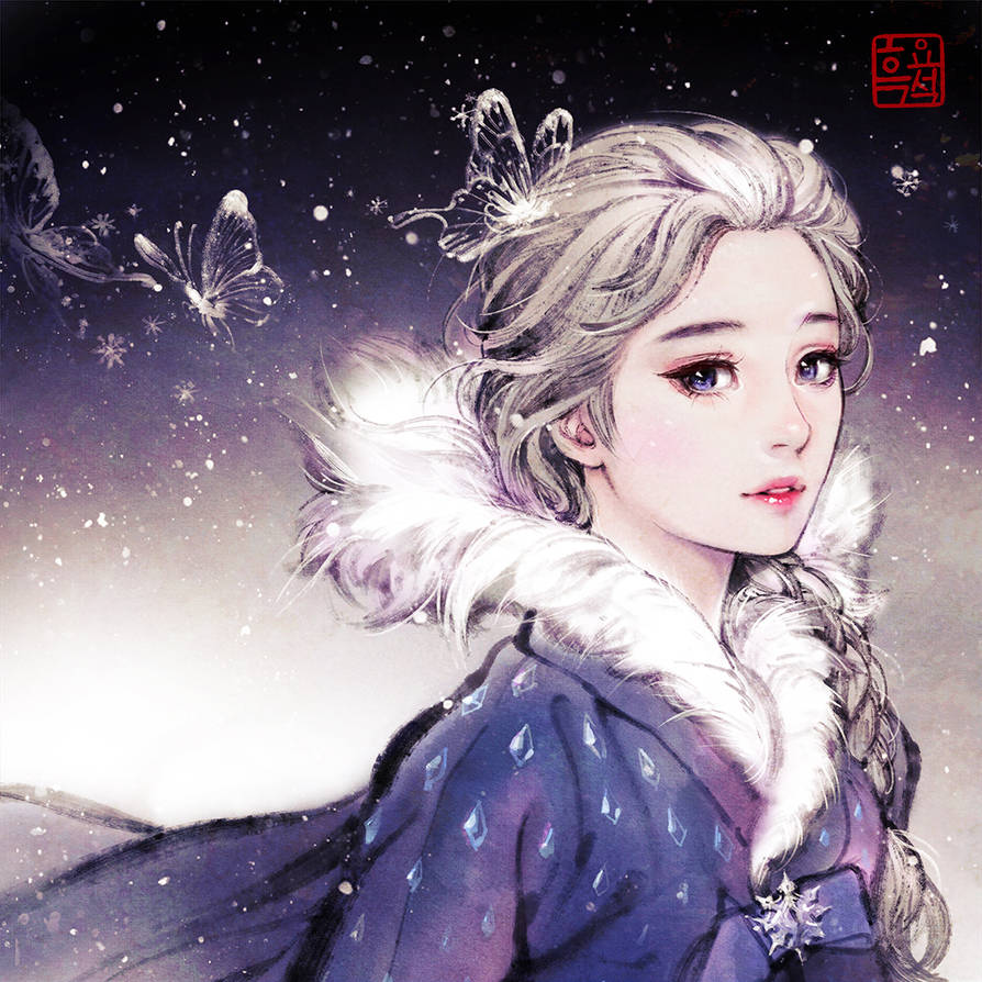 Elsa the snow Queen by woohnayoung