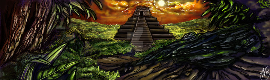 Mayan temple - DeviantArt Muro by Daelyth on DeviantArt