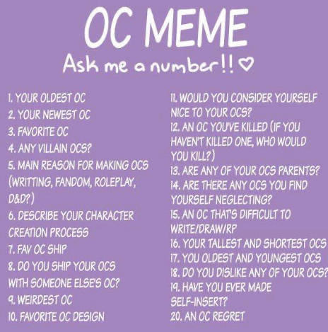 Oc Questions by Hyperfairy77 on DeviantArt