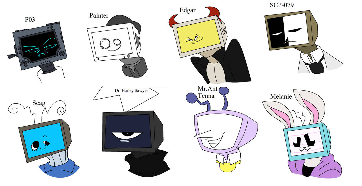 -Computer Heads and TV Head Creatures (AU)- by Daphne-Lee-Clark on ...