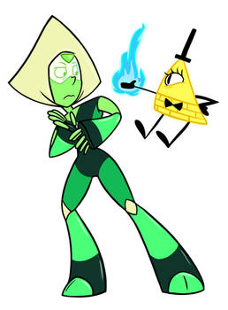 Peridot meets Bill Cipher