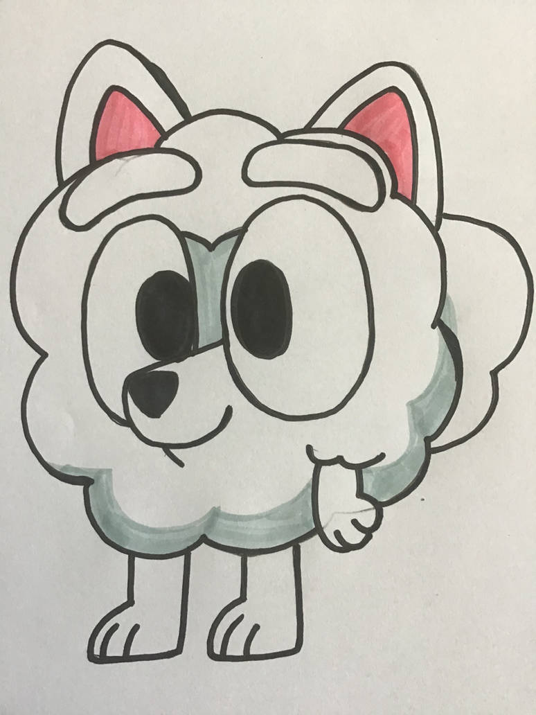 Bluey Pompom Drawing By Tigeressbird324 On Deviantart Bluey Pompom Drawing By Tigeressbird324 On Deviantart