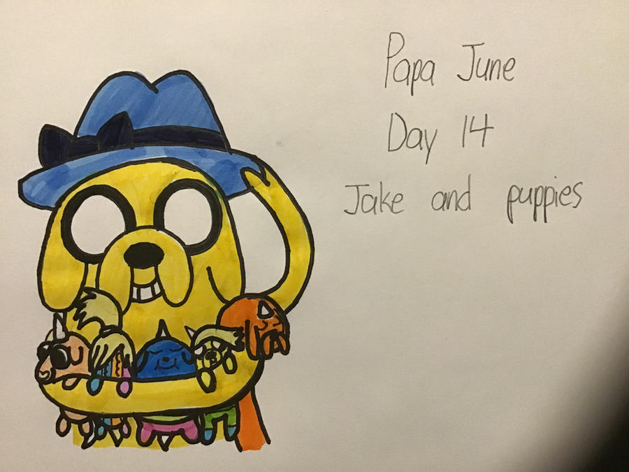 Papi June Papa June Day 14: Jake and Puppies by TigeressBird324 on DeviantArt