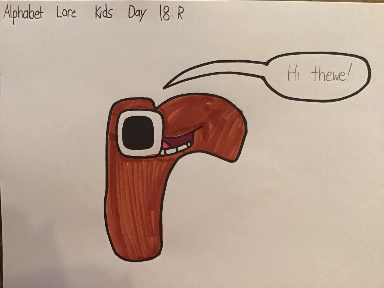 Alphabet Lore Kids Day 18: R by TigeressBird324 on DeviantArt