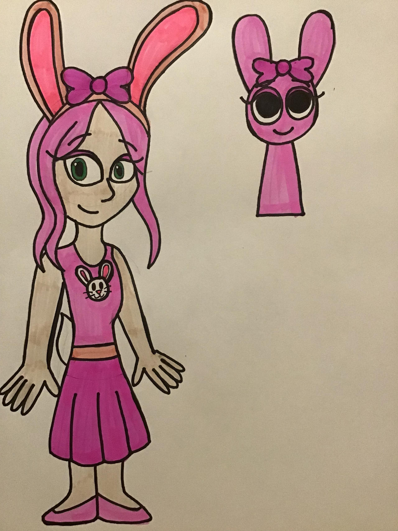 Sprunki: Humanized Pinki by TigeressBird324 on DeviantArt