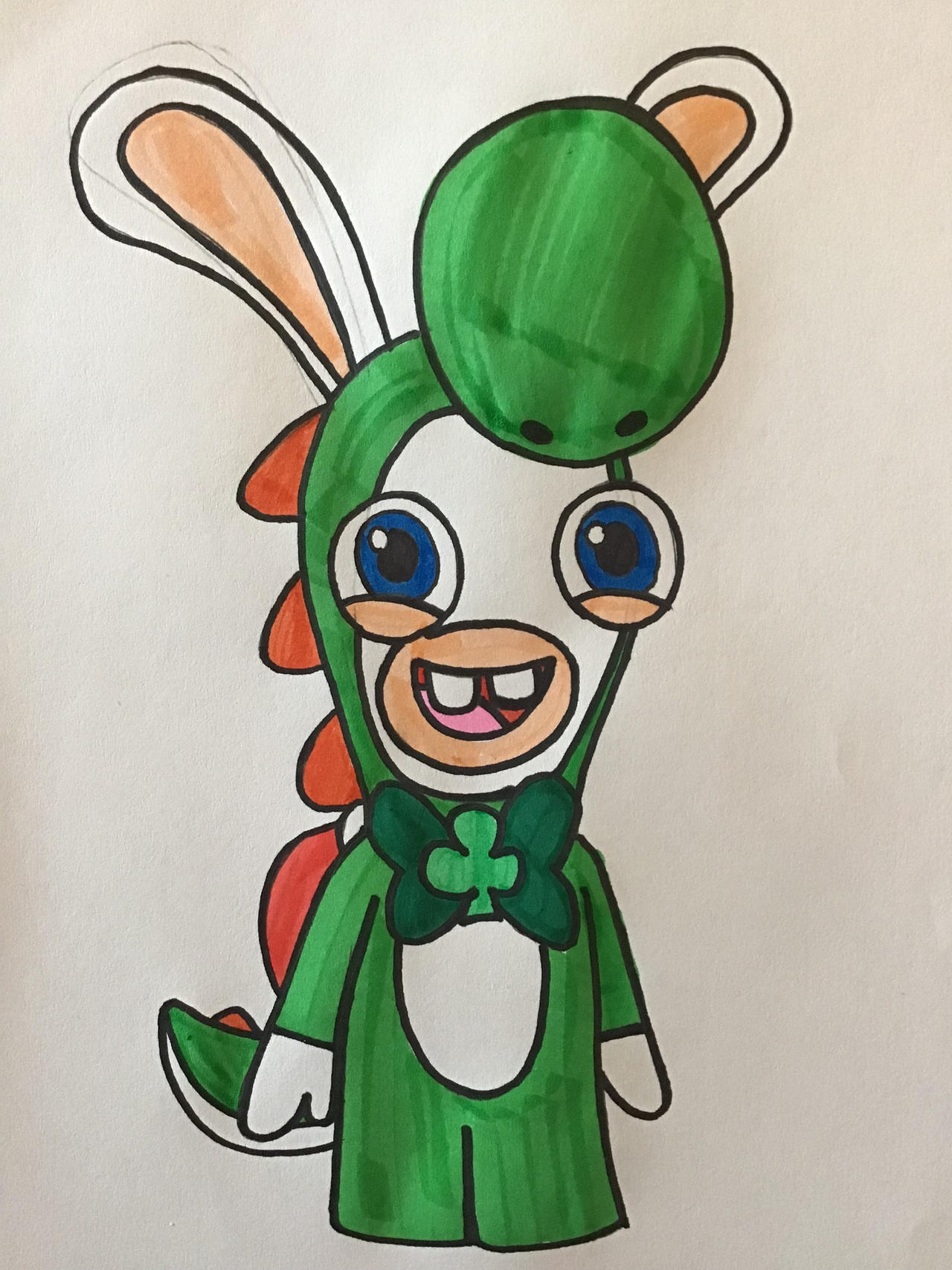 Green Rabbids AIML: Green Club Jungle Rabbid Yoshi by TigeressBird324 on DeviantArt