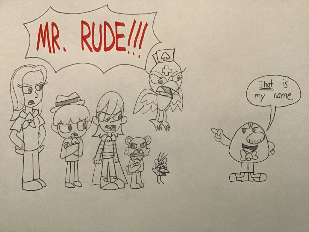 Deviantart Being Rude AIML: Rude Red Running Gag by TigeressBird324 on DeviantArt