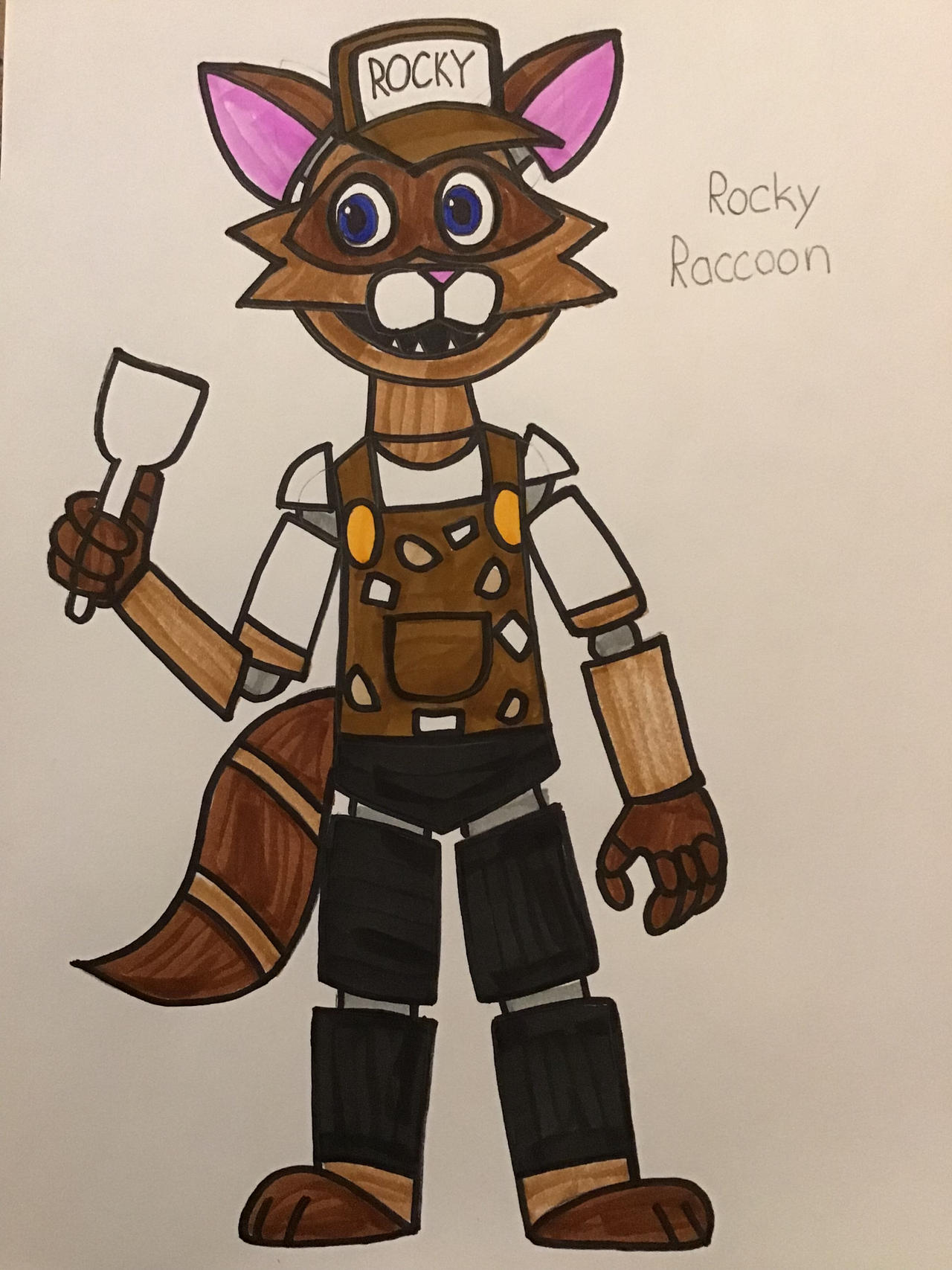 Racky Rackon FNAF: Rocky Raccoon by TigeressBird324 on DeviantArt