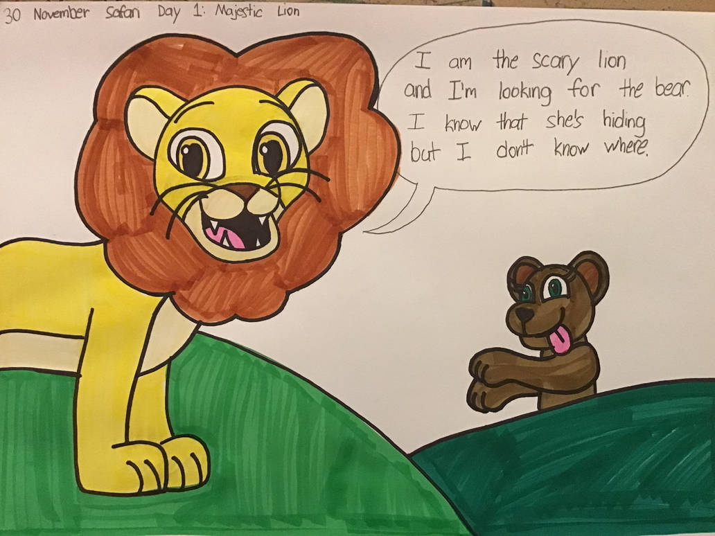 Nov Lion 30 November Safari Day 1: Majestic Lion by TigeressBird324 on DeviantArt