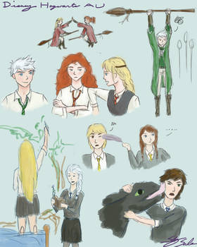 Disney Hogwarts AU Dump