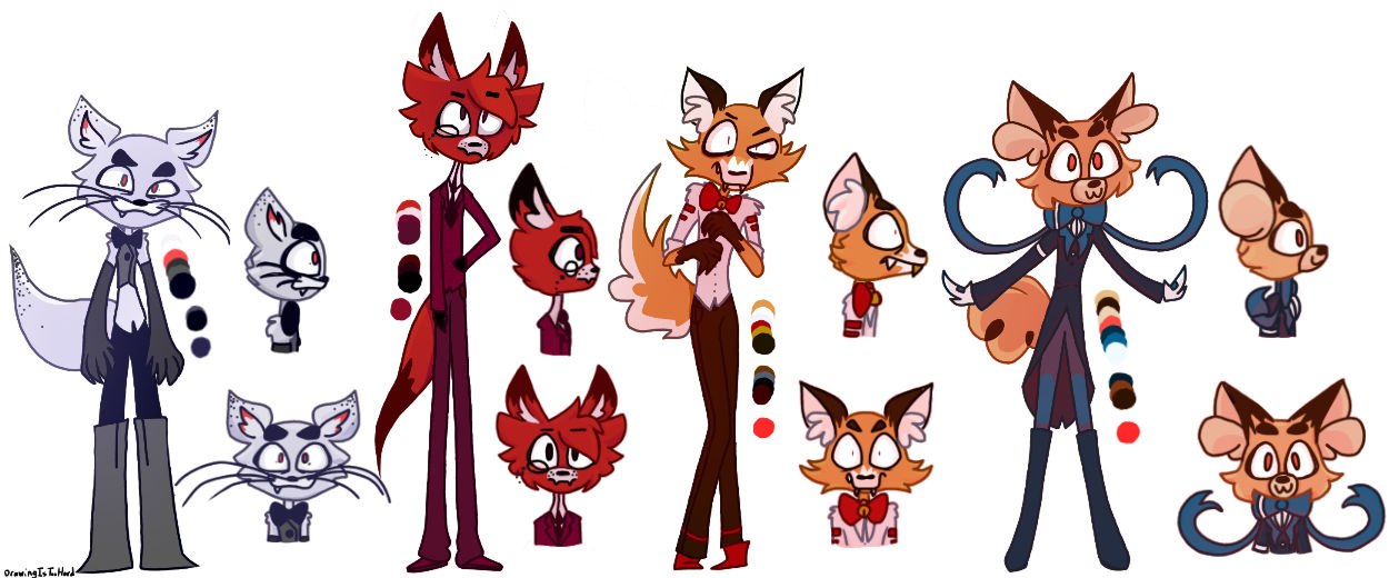 Fox Characters by DrawingIsTooHard on DeviantArt