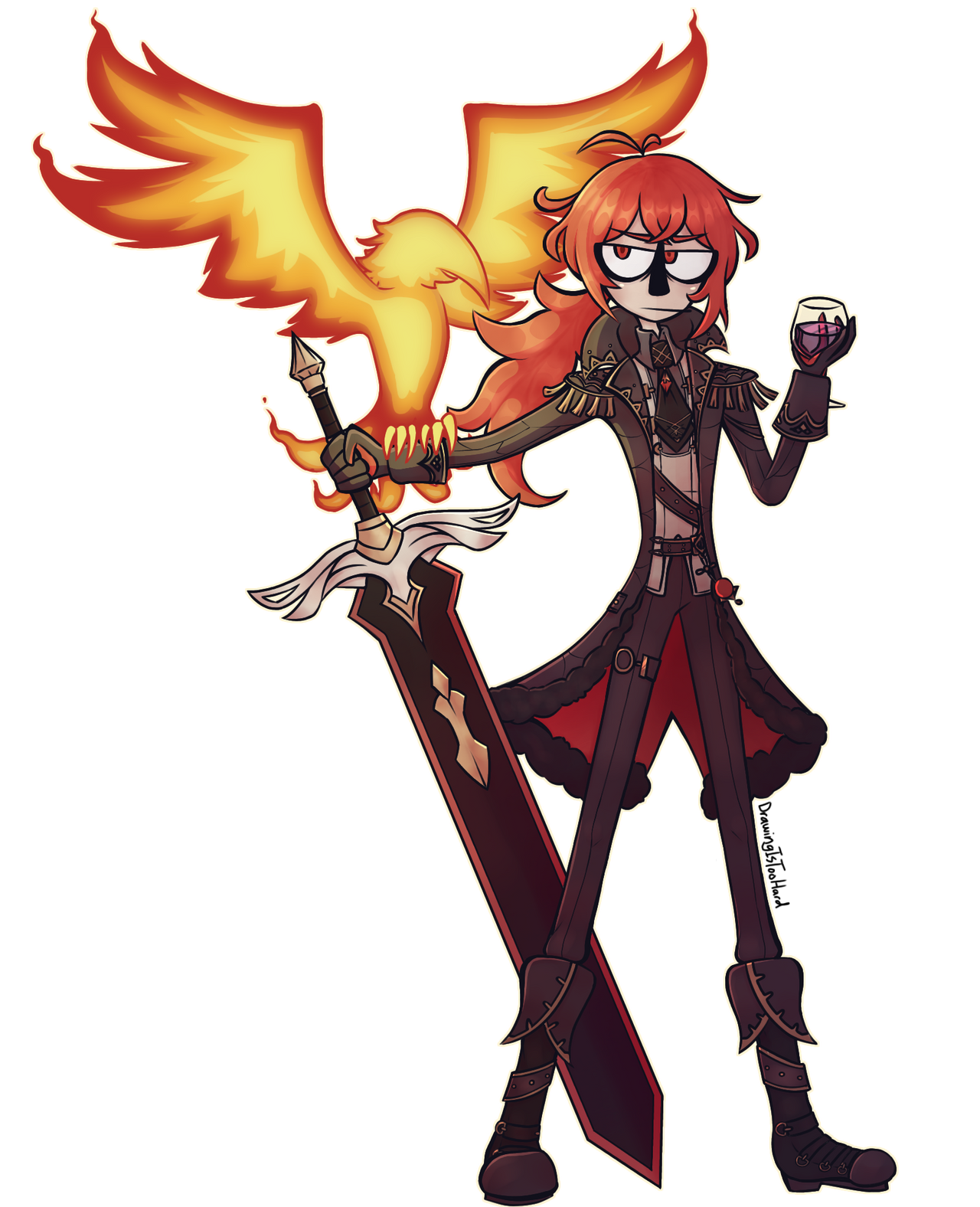 Diluke Diluc genshin impact fanart by DrawingIsTooHard on DeviantArt